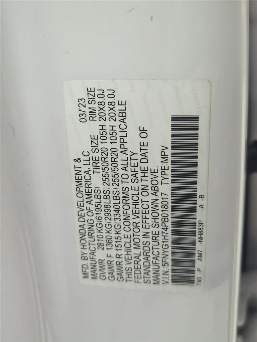 5FNYG1H74PB018017