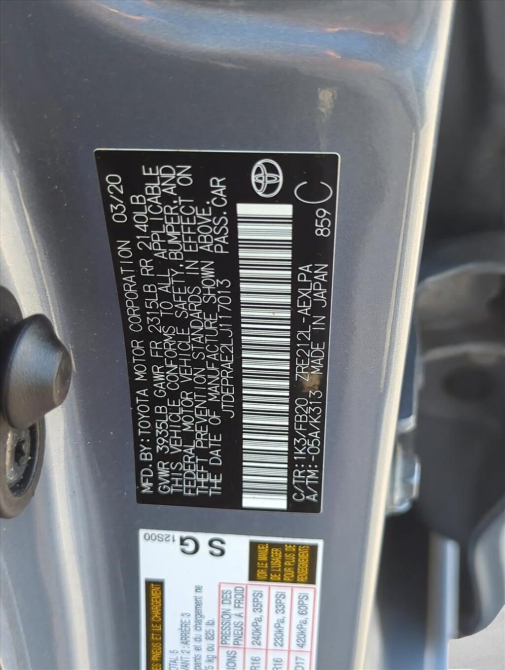 Used 2020 Toyota Corolla LE Sedan