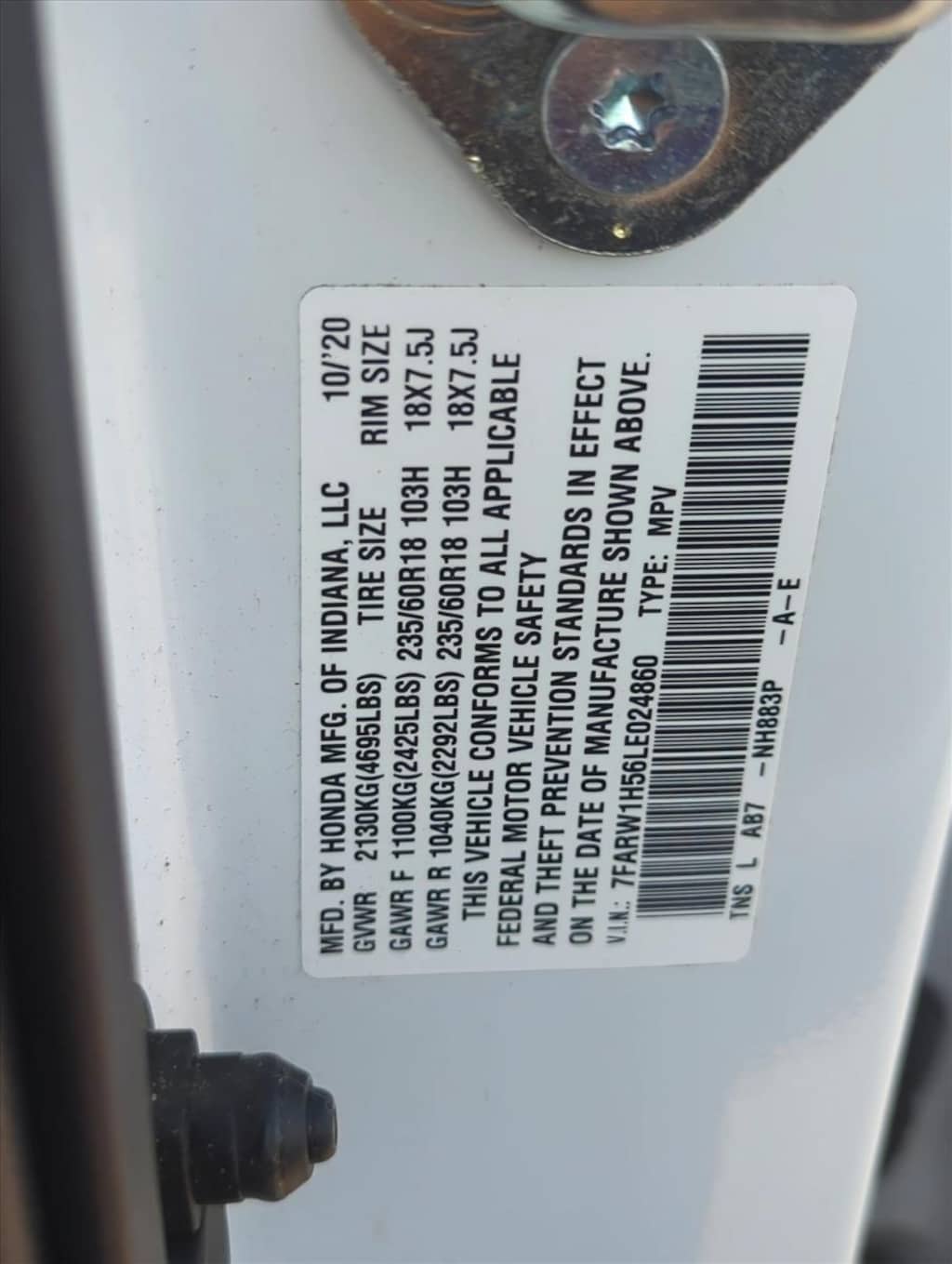 Used 2020 Honda CR-V EX 2WD SUV