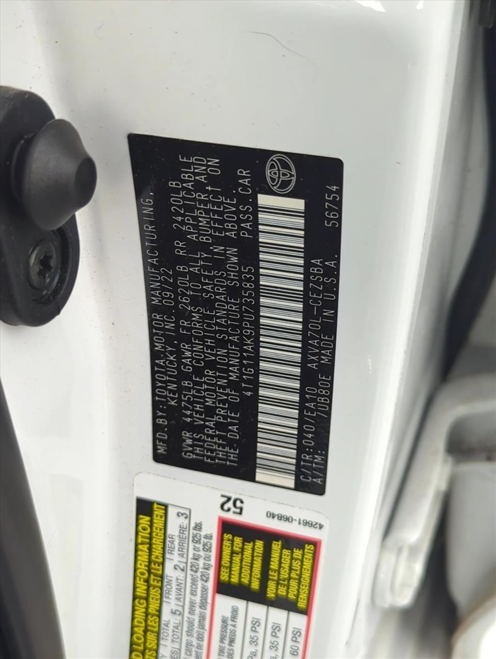 Certified 2023 Toyota Camry SE Sedan