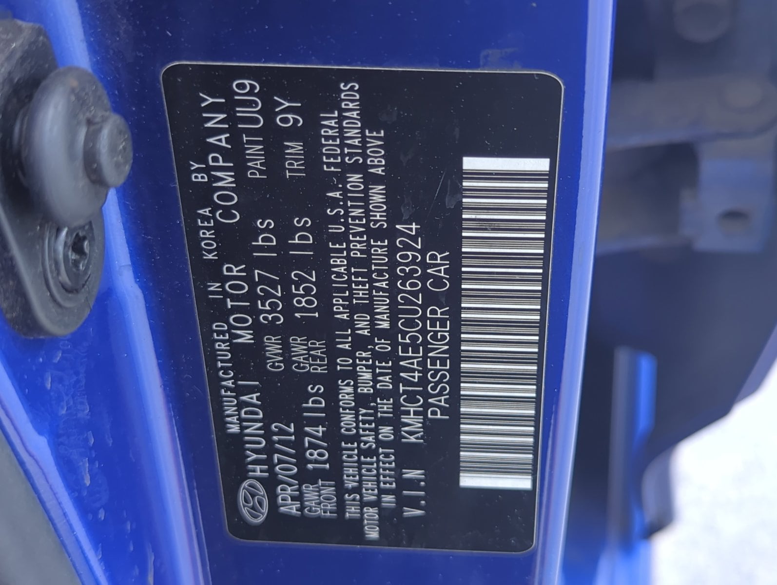 Used 2012 Hyundai Accent GLS with VIN KMHCT4AE5CU263924 for sale in Fort Myers, FL