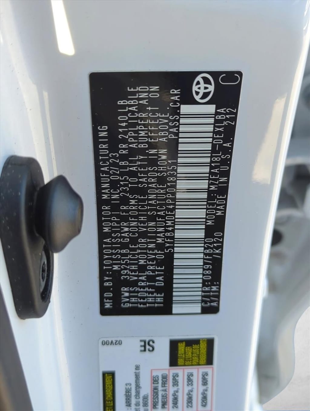 Certified 2023 Toyota Corolla LE Sedan