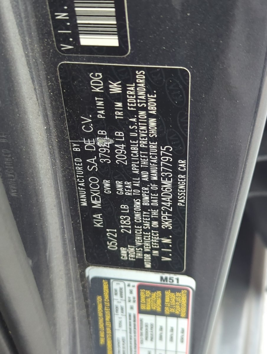 Used 2021 Kia Forte LXS Sedan