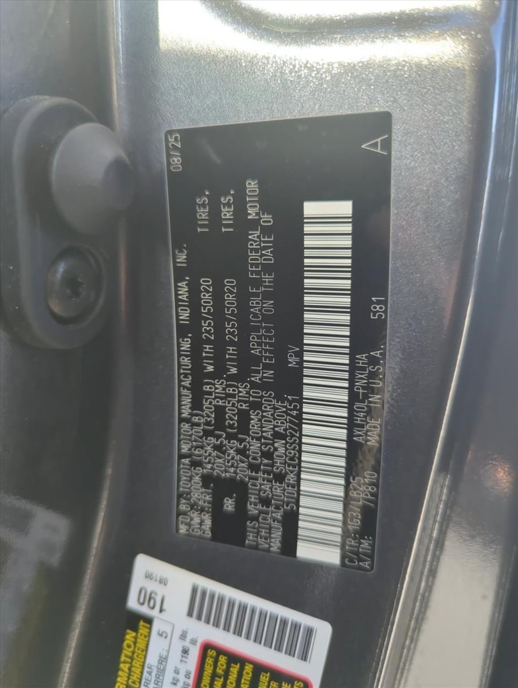 Certified 2025 Toyota