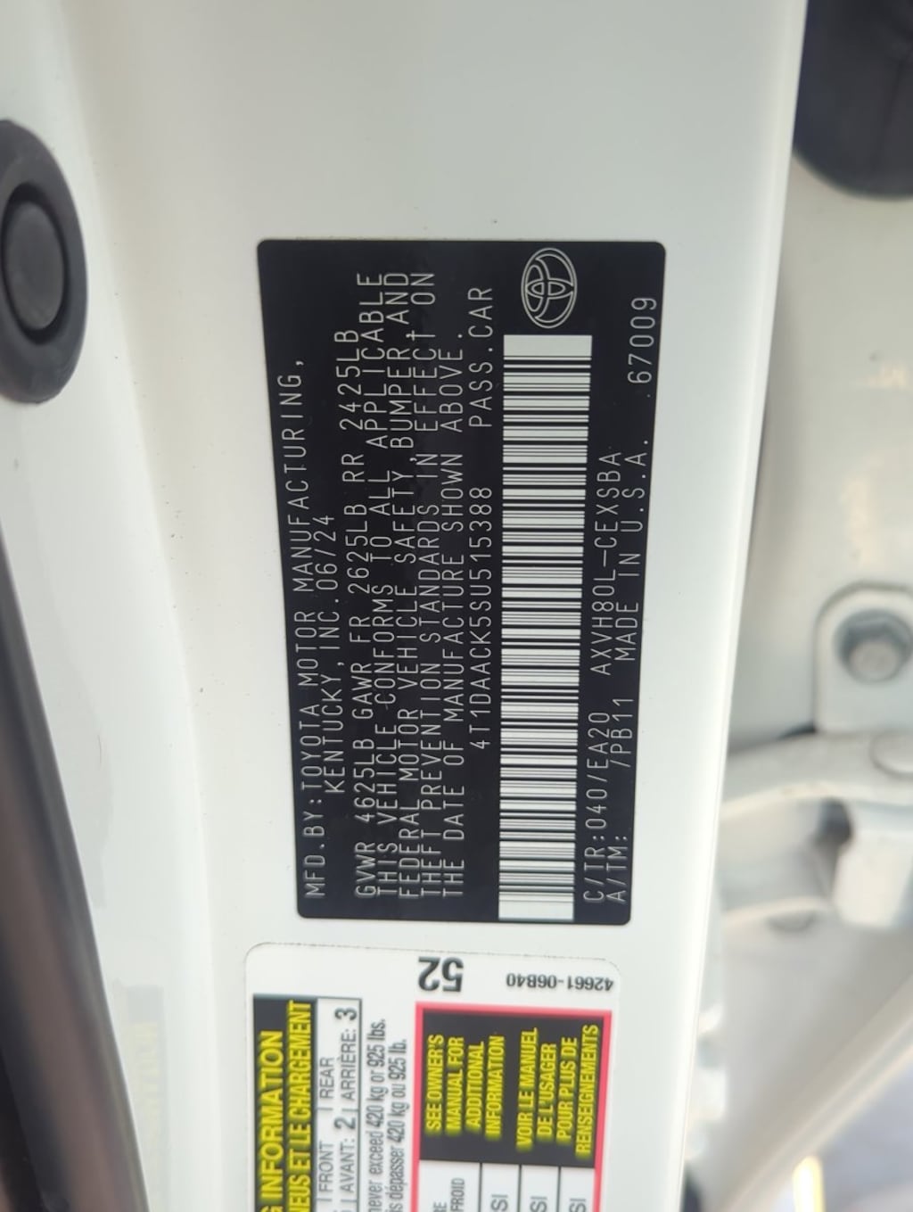 Used 2025 Toyota Camry SE Sedan