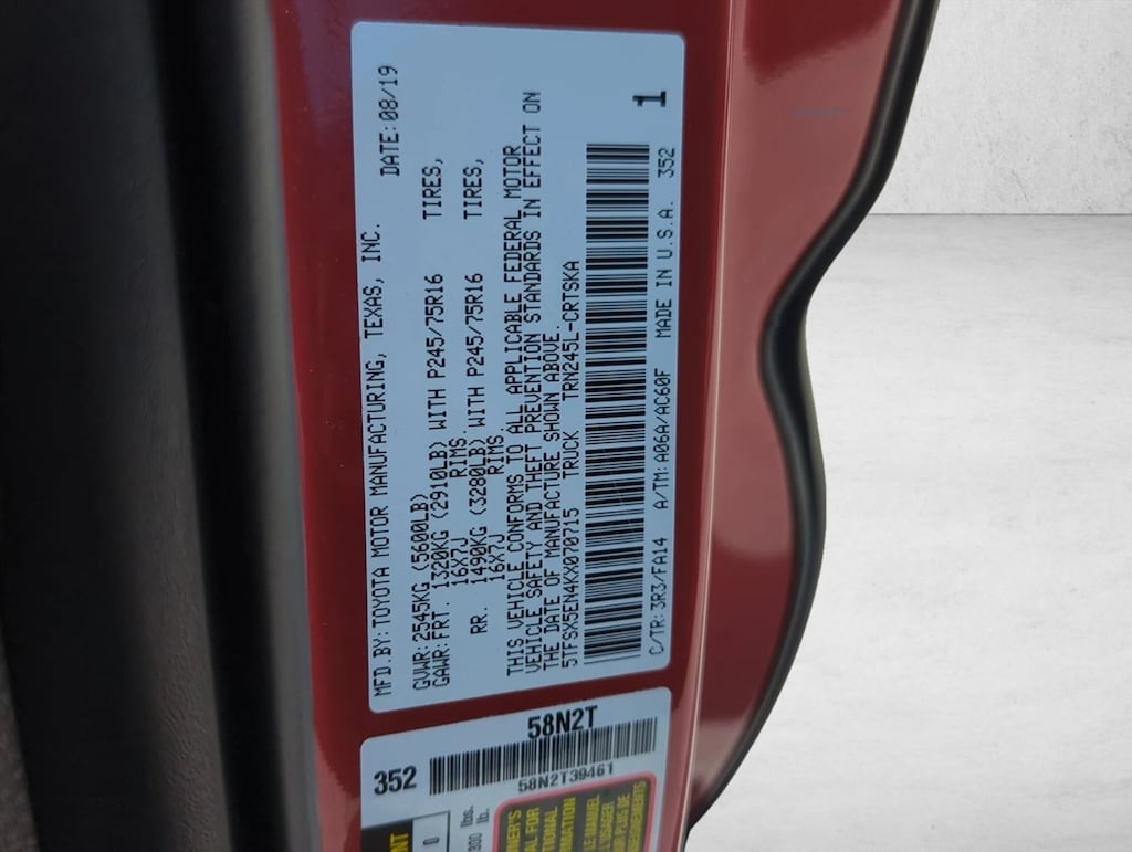 Used 2019 Toyota Tacoma SR Truck Access Cab