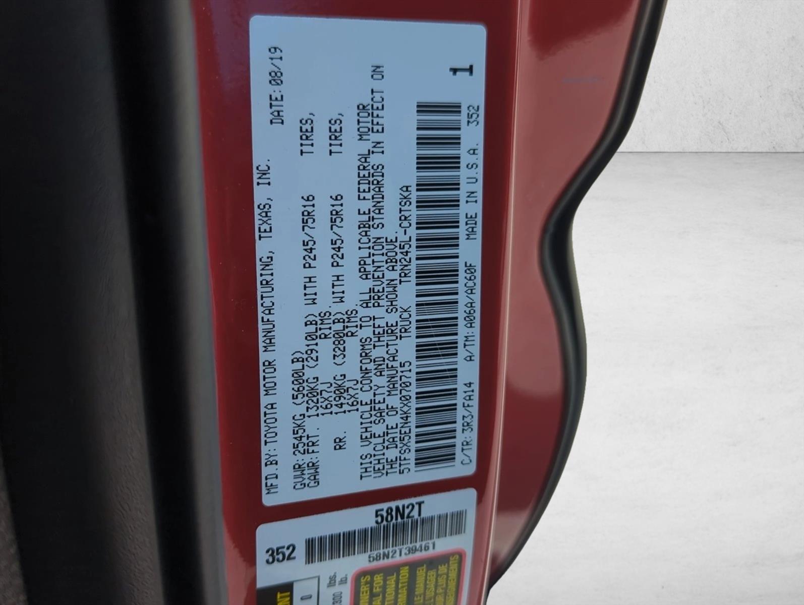2019 Toyota Tacoma 4x4 SR Access Cab photo 2