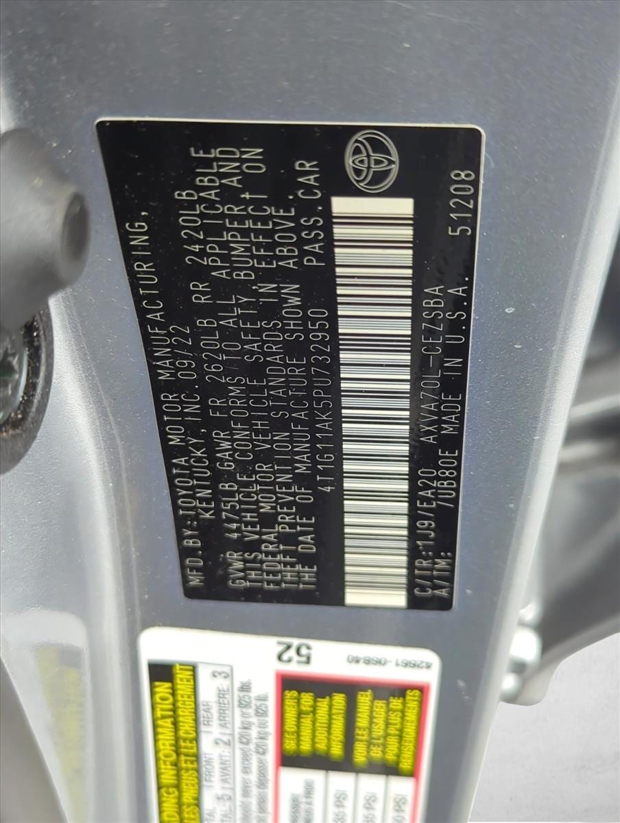 4T1G11AK5PU732950