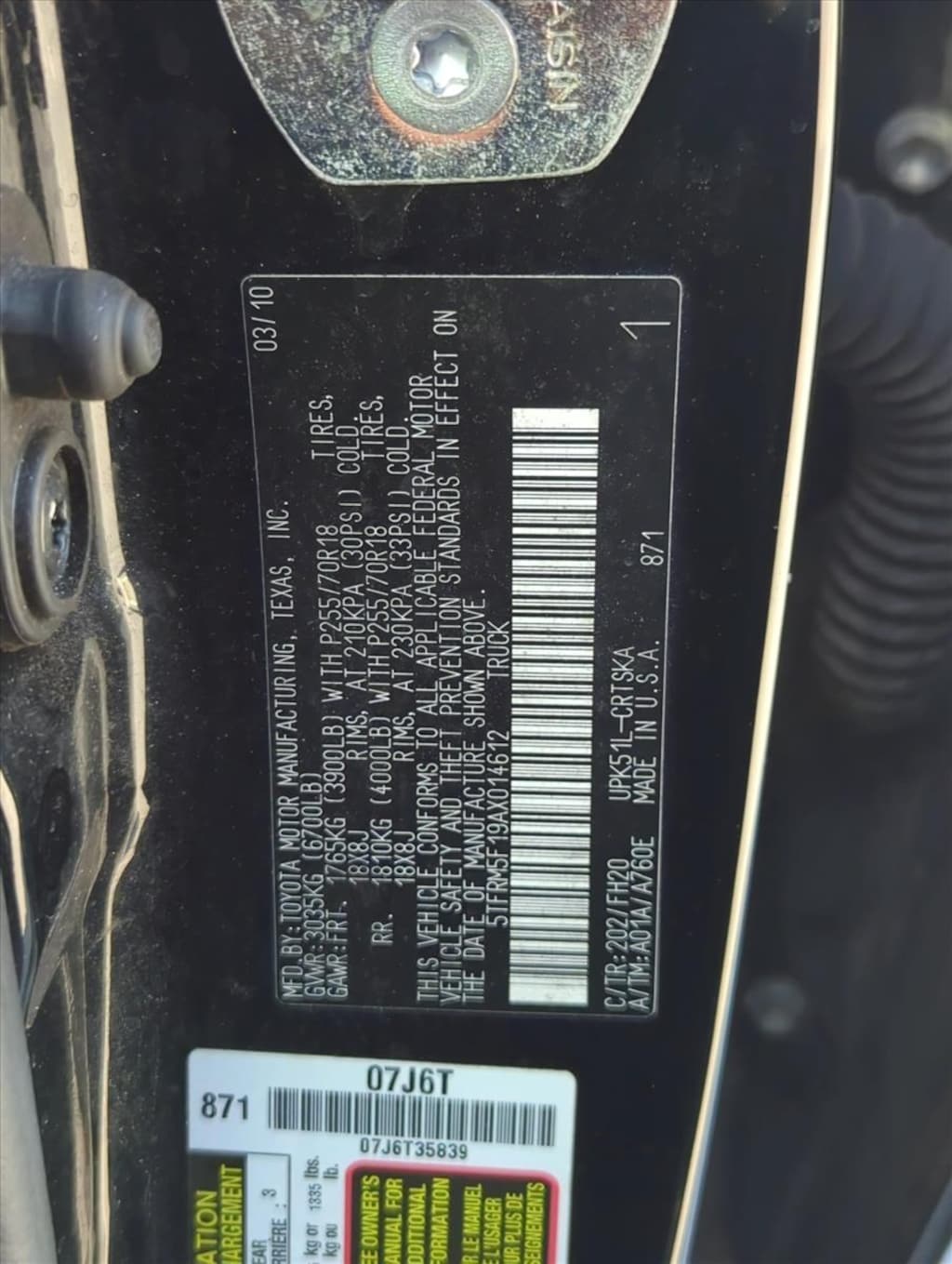 Used 2010 Toyota Tundra Grade 4.6L V8 Truck Double Cab