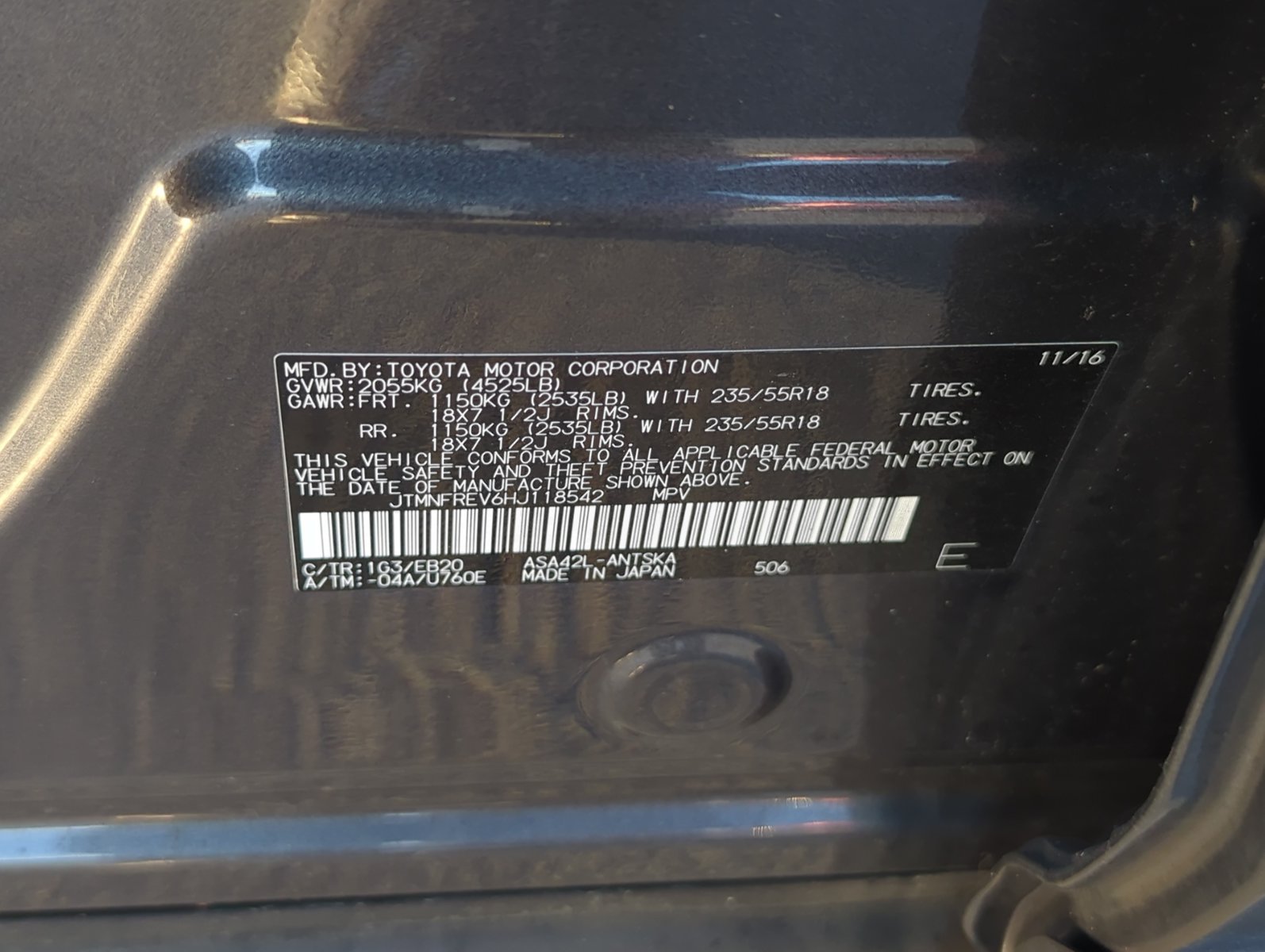 Used 2017 Toyota RAV4 SE SUV