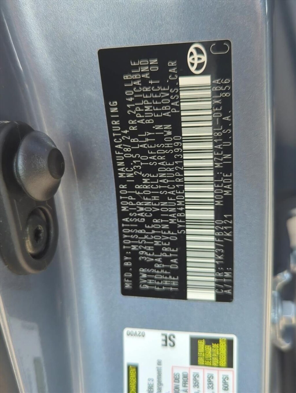 Used 2024 Toyota Corolla LE Sedan