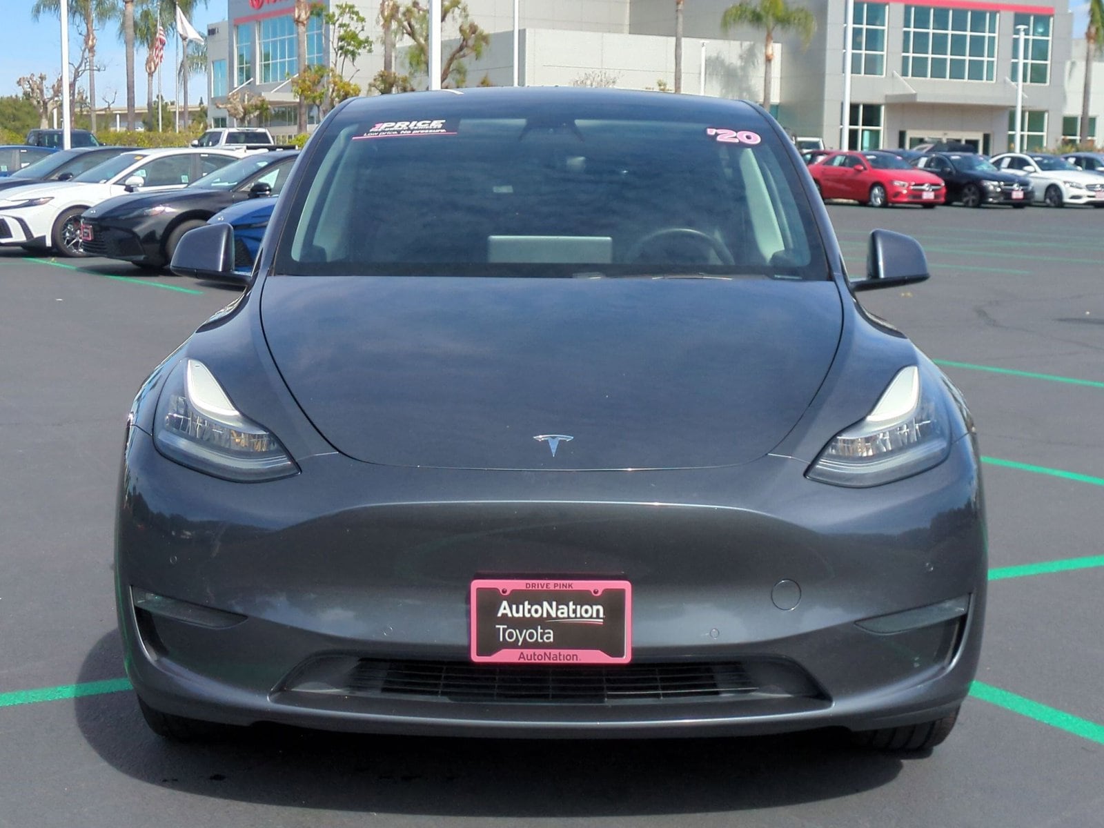 Used 2020 Tesla Model Y Long Range with VIN 5YJYGDEE3LF059463 for sale in Irvine, CA