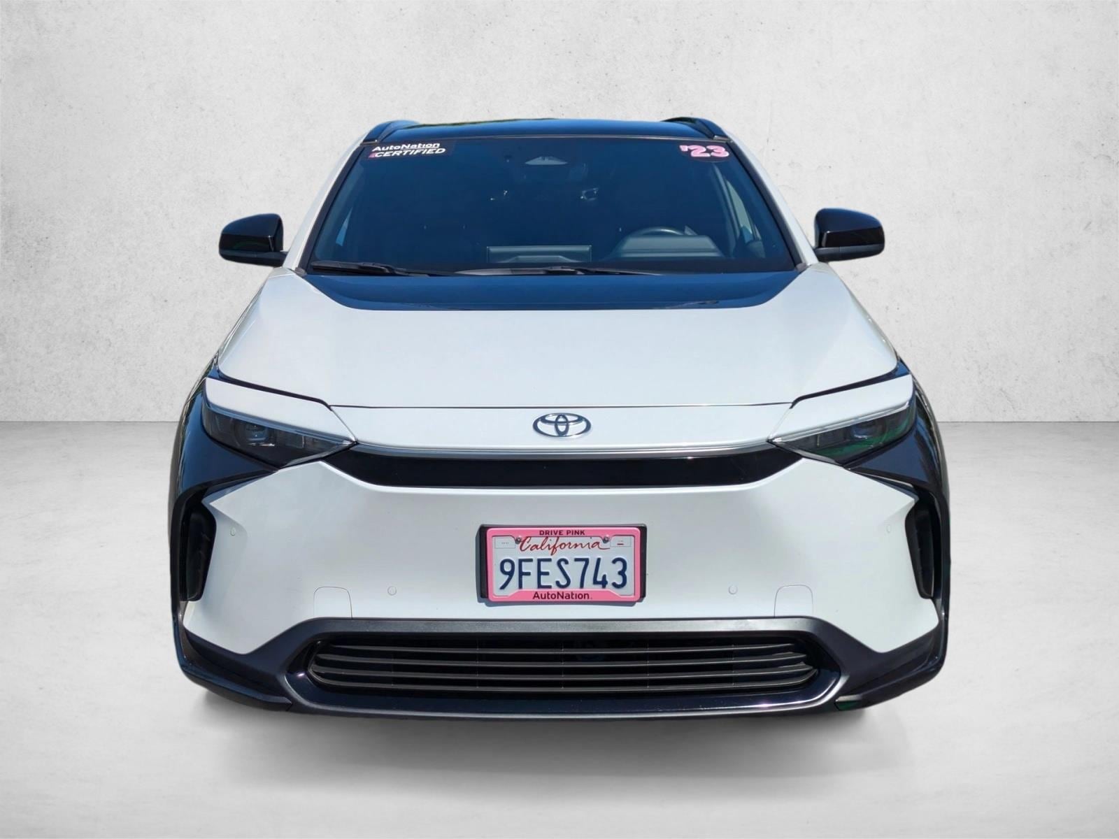 Used 2023 Toyota bZ4X XLE with VIN JTMAAAAA7PA007076 for sale in Irvine, CA
