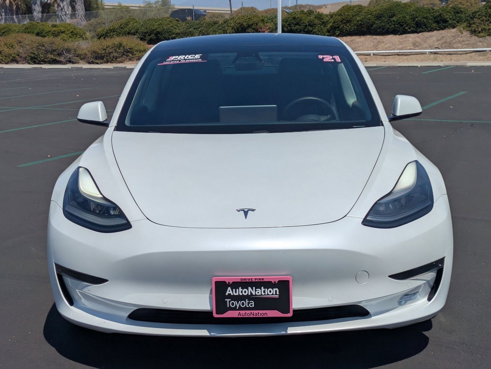Used 2021 Tesla Model 3 Base with VIN 5YJ3E1EAXMF921140 for sale in Irvine, CA