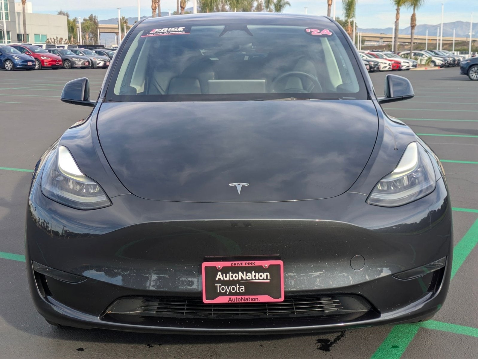 Used 2024 Tesla Model Y Long Range with VIN 7SAYGDED8RF124052 for sale in Irvine, CA