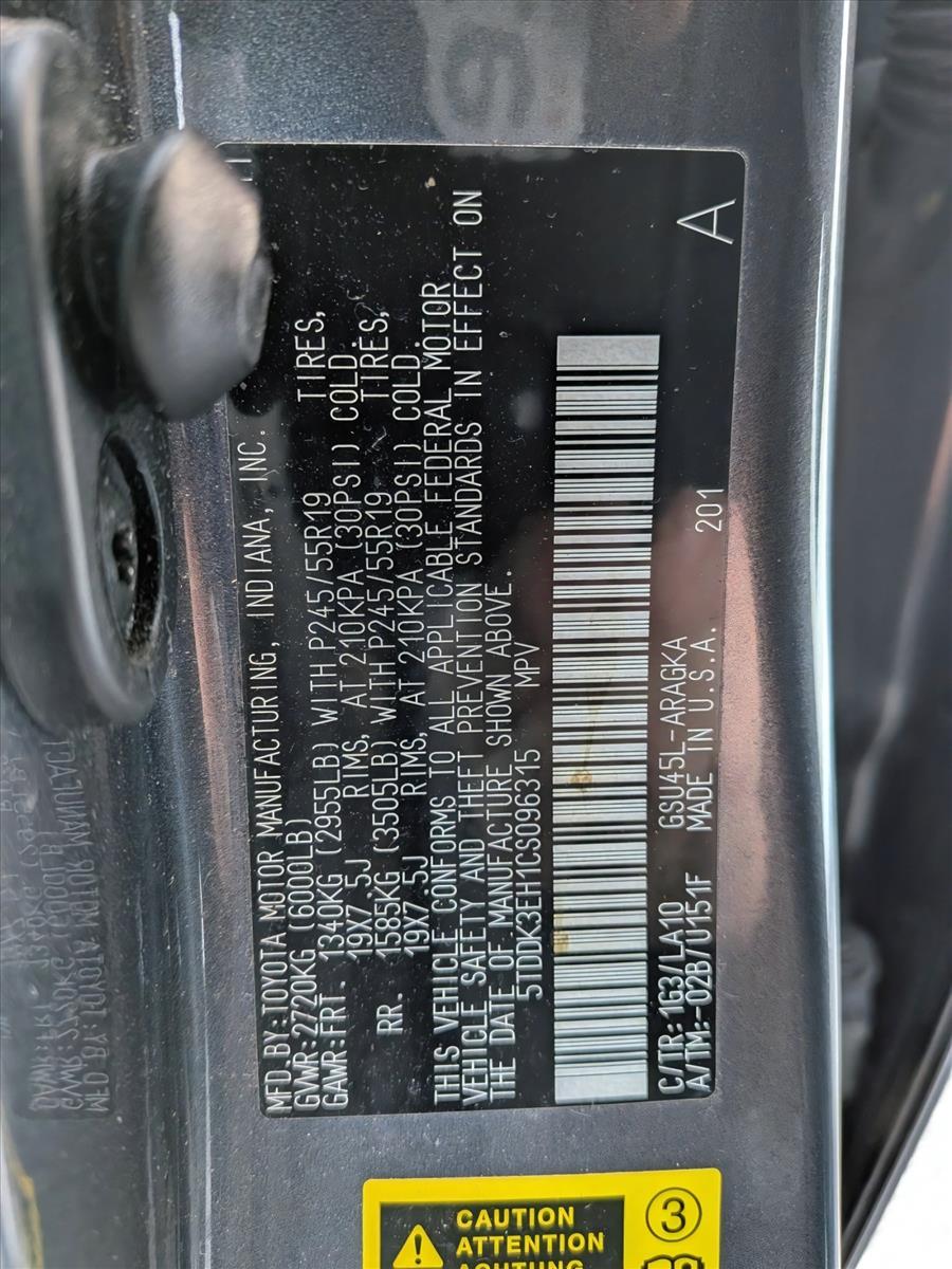 2012 TOYOTA HIGHLANDER - Image 15