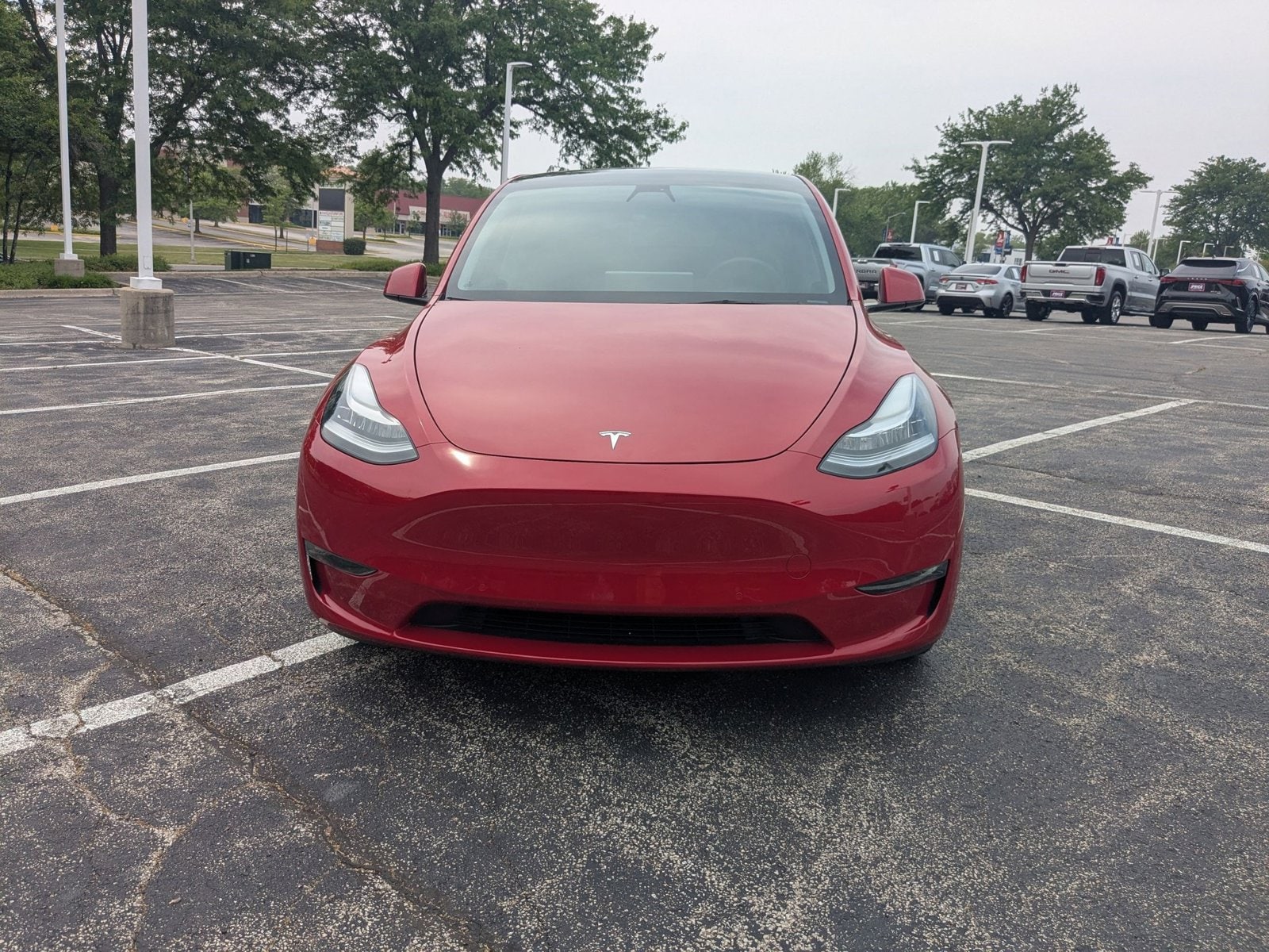 Used 2022 Tesla Model Y Long Range with VIN 7SAYGDEE5NF425896 for sale in Libertyville, IL
