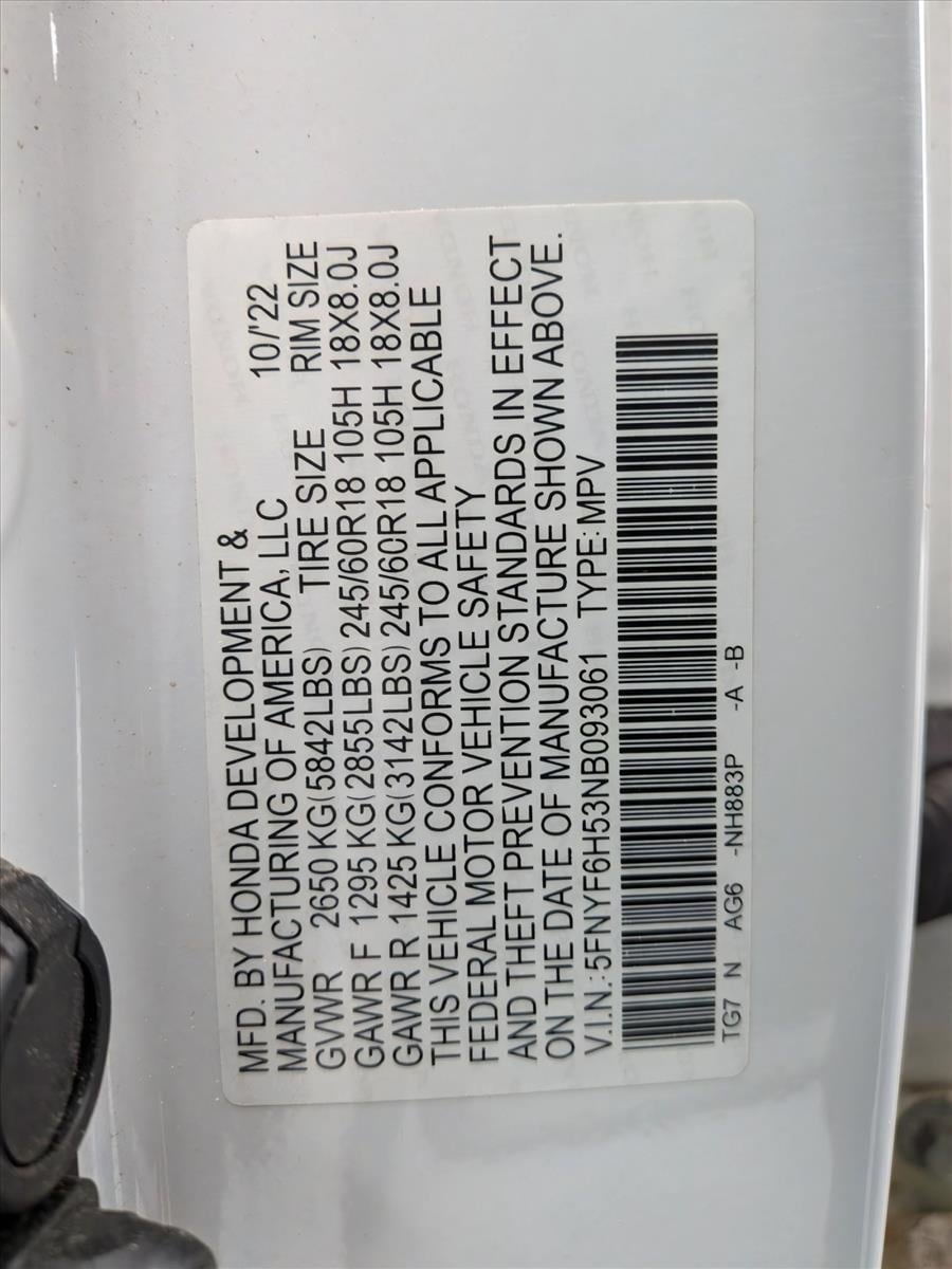 2022 HONDA PILOT - Image 15