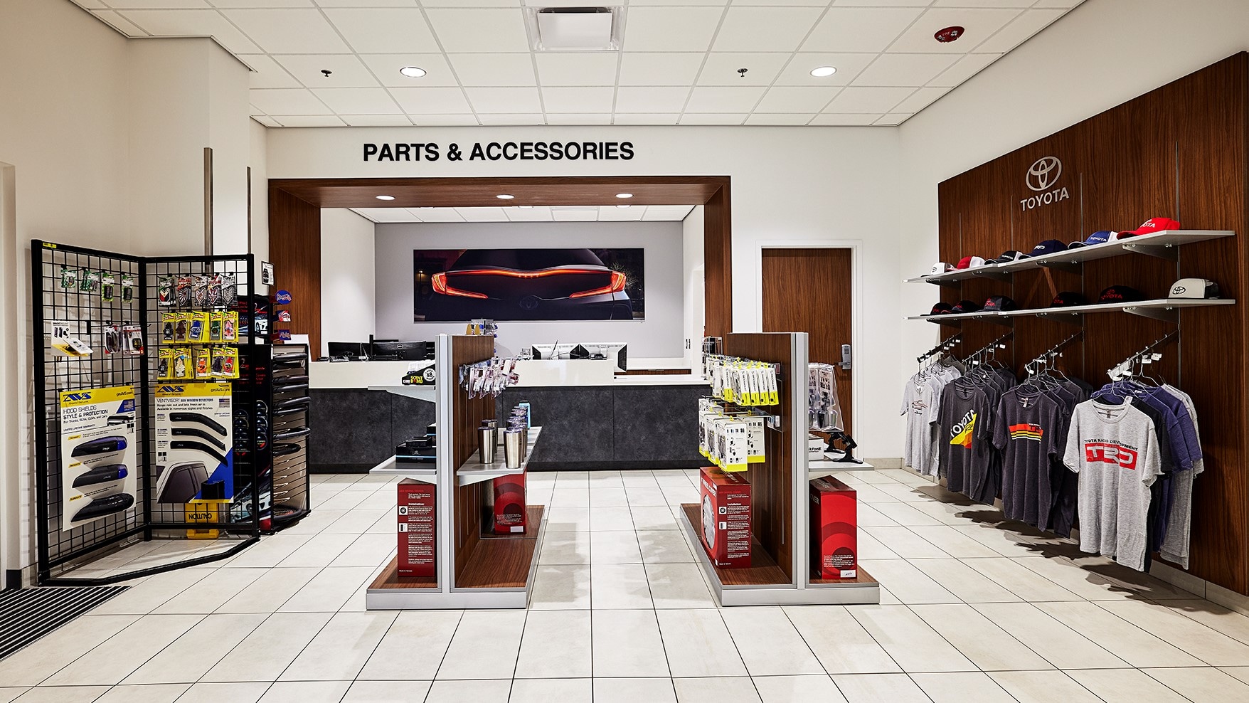 View of AutoNation Toyota Mall of Georgia Parts Center's reception area