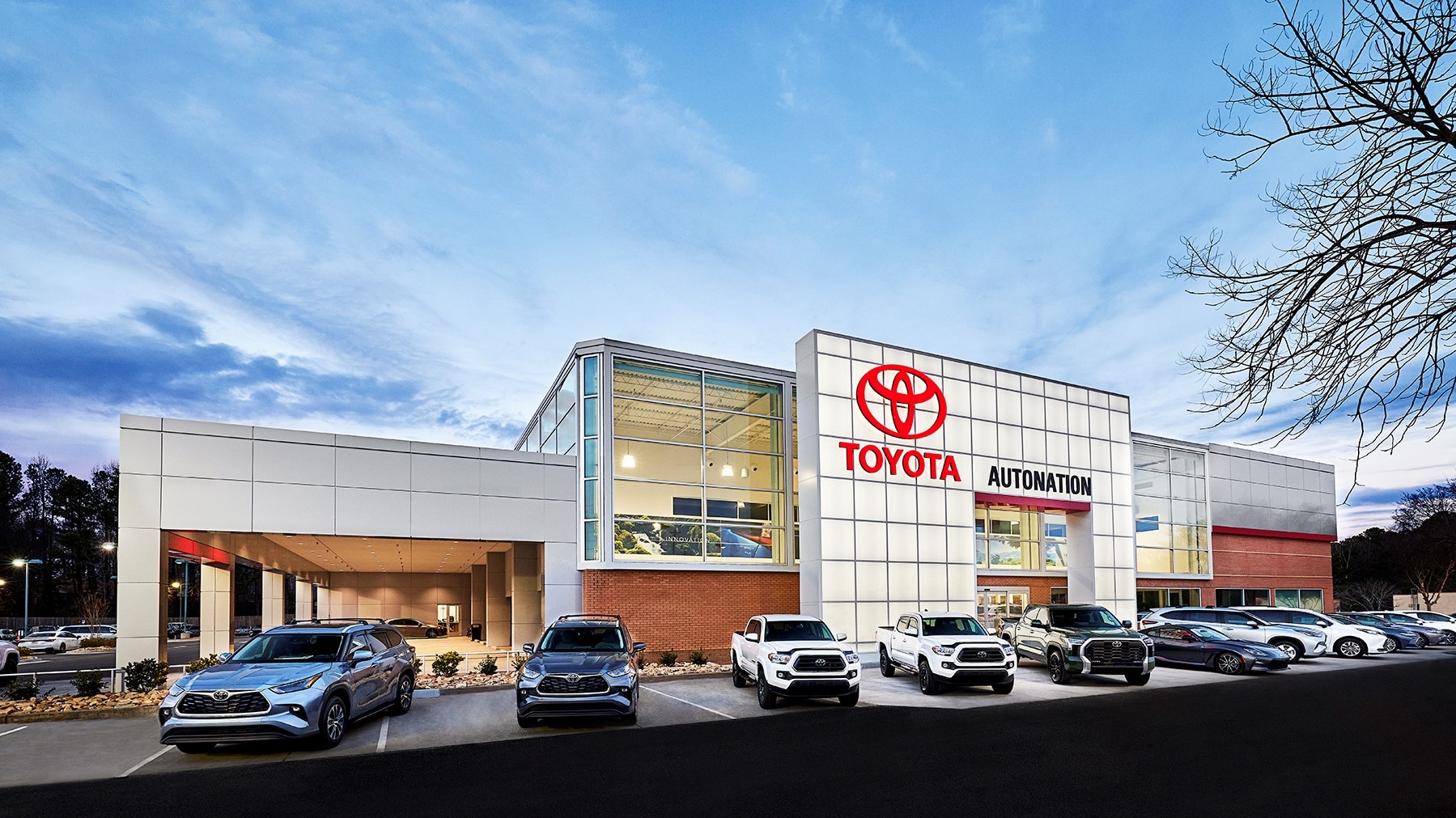 Exterior view of AutoNation Toyota Mall of Georgia