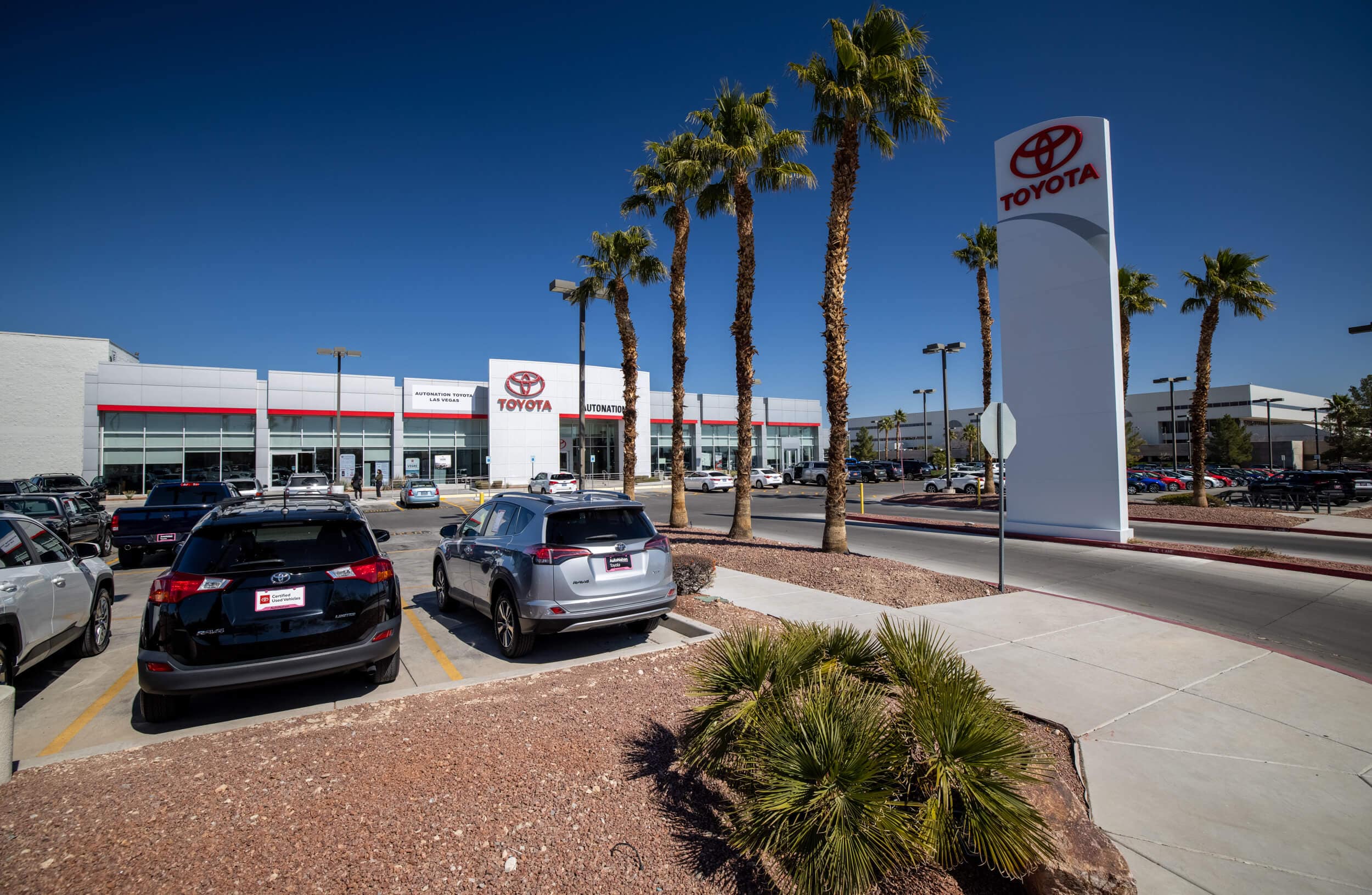 Exterior view of AutoNation Toyota Las Vegas
