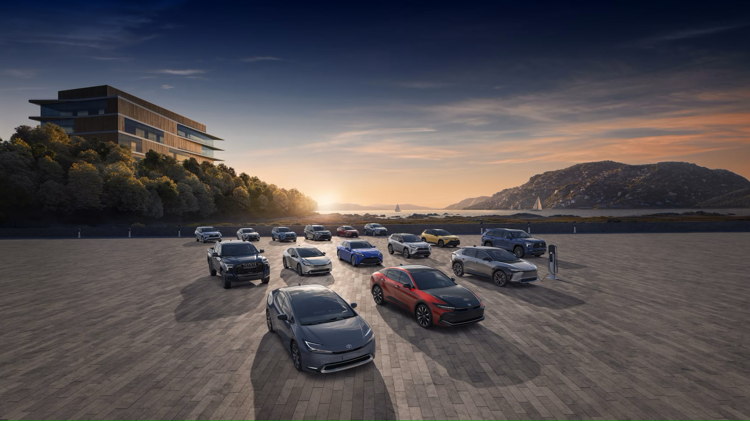 Exterior shot of Toyota Vehicles