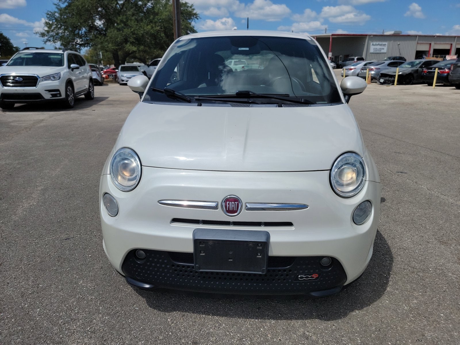 Used 2014 FIAT 500e Battery Electric with VIN 3C3CFFGE6ET172984 for sale in Austin, TX