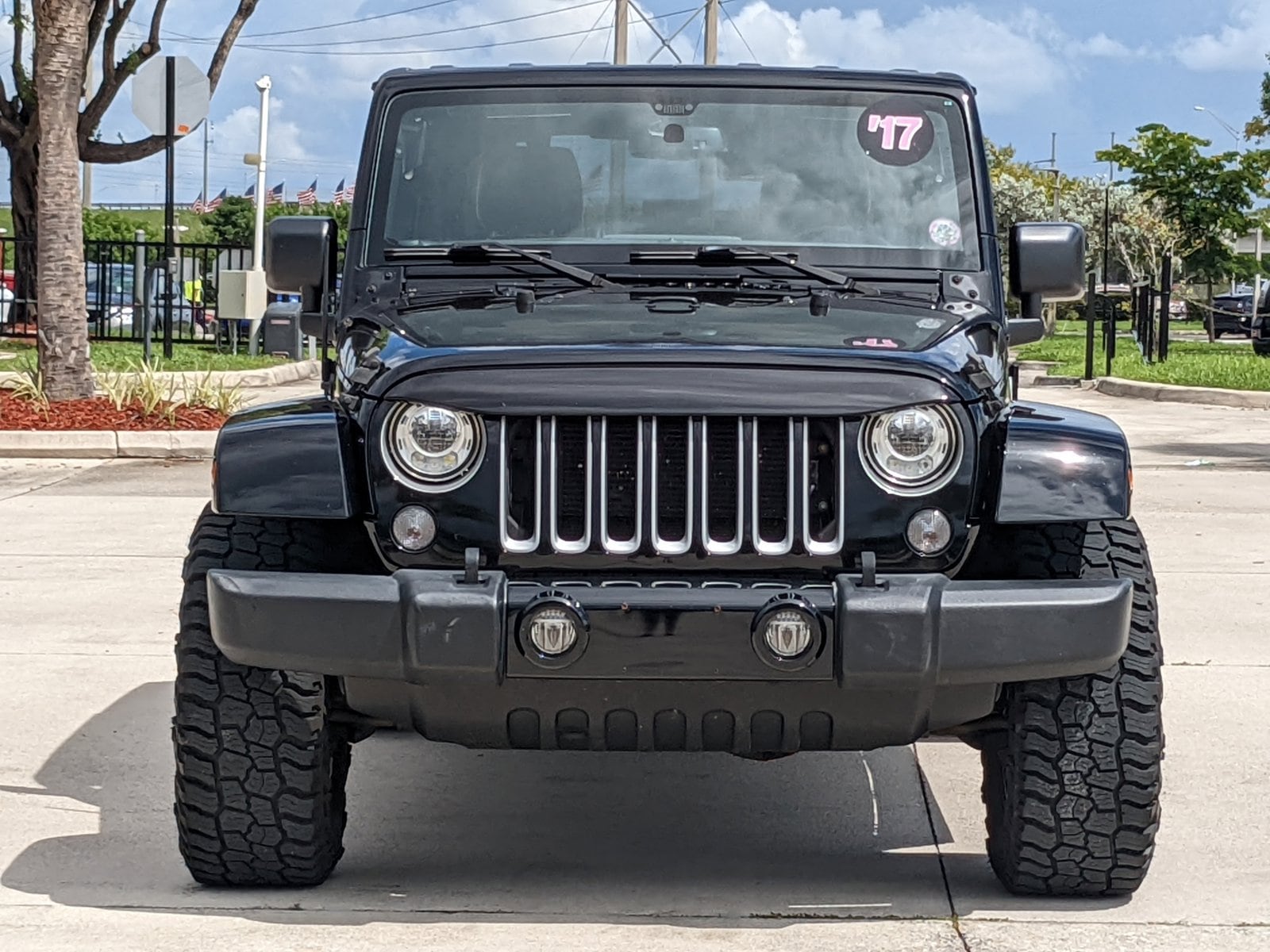 Used 2017 Jeep Wrangler Unlimited Sahara with VIN 1C4BJWEG9HL747427 for sale in Davie, FL