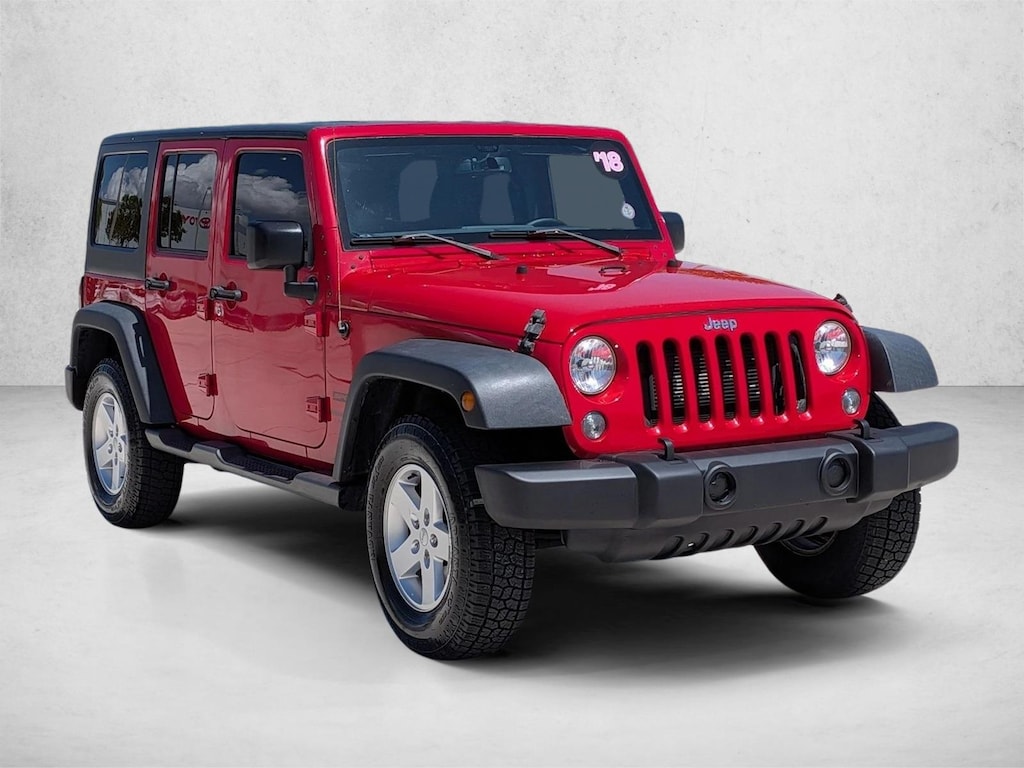 Used 2018 Jeep Wrangler JK Unlimited Sport 4x4 SUV