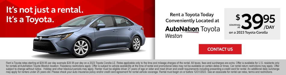 Toyota Service Coupons Davie, FL | AutoNation Toyota Weston