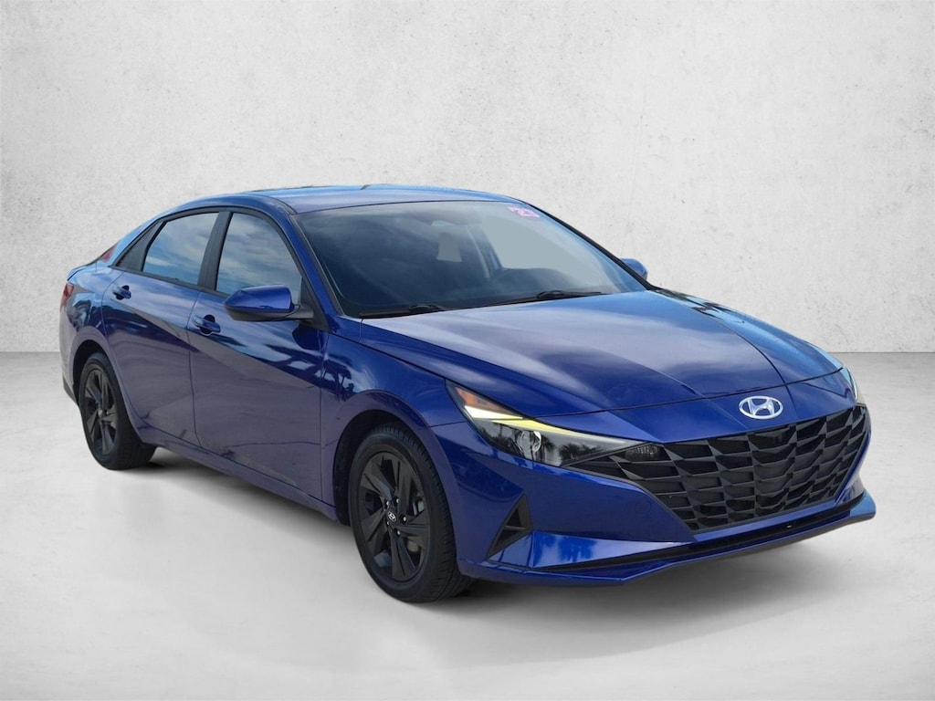 Used 2023 Hyundai Elantra HEV Blue Sedan