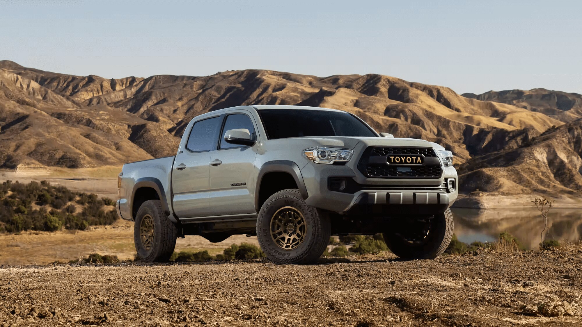 Learn about Toyota's truck models like Tacoma SR5 in Lunar Rock Tacoma SR5 in Lunar Rock
