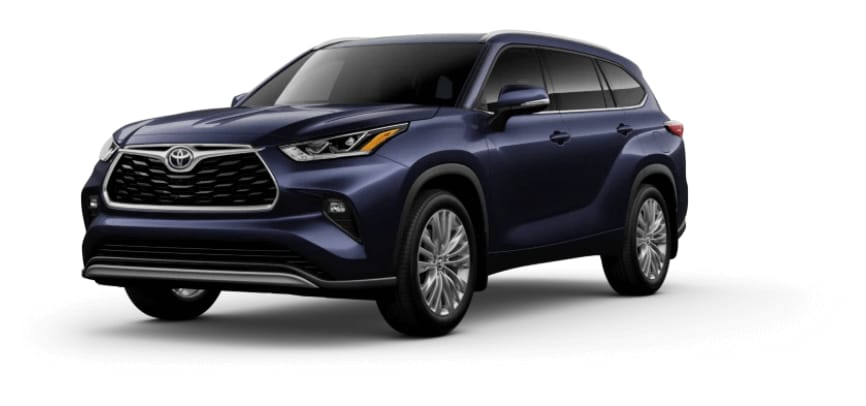 Learn about the Toyota Highlander exterior color options Toyota Highlander in Blueprint