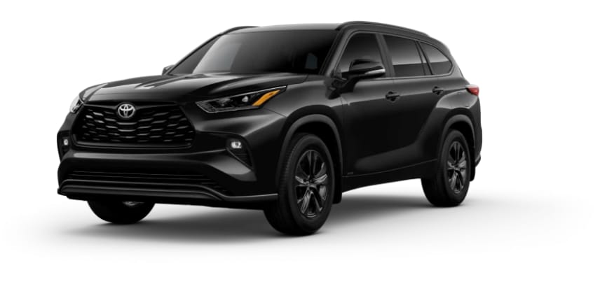 Learn about the Toyota Highlander exterior color options Toyota Highlander in Midnight Black Metallic
