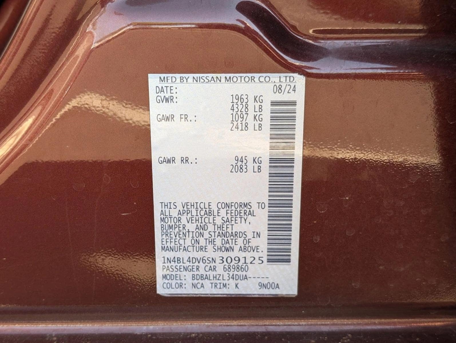 2025 Nissan Altima SV - Photo 30