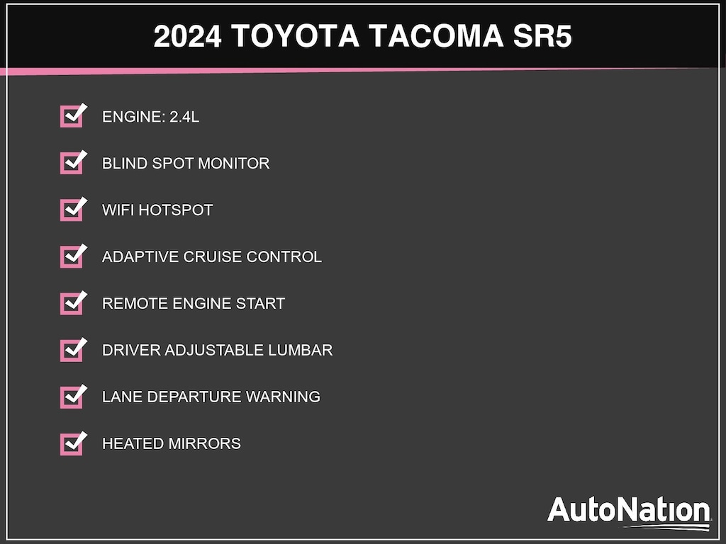 Certified 2024 Toyota Tacoma SR5 Truck Double Cab