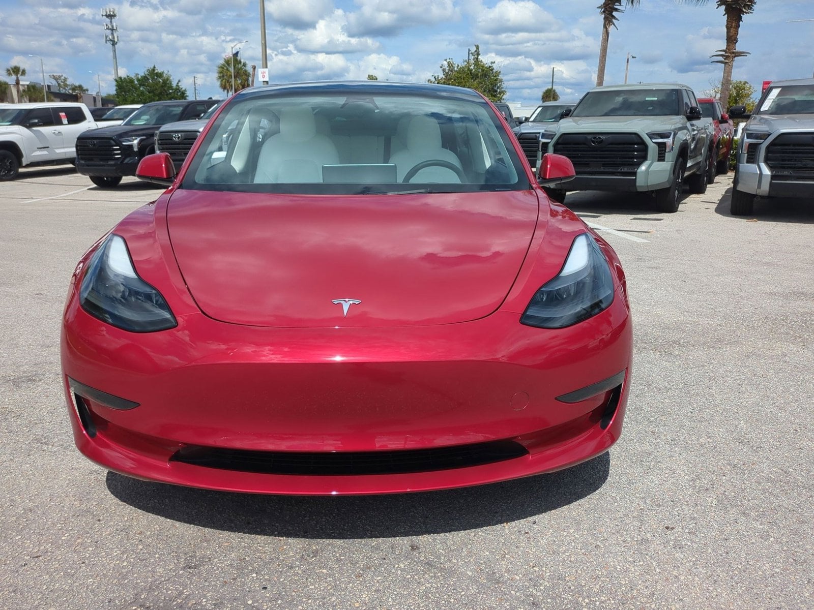 Used 2023 Tesla Model 3 Base with VIN 5YJ3E1EA7PF477395 for sale in Winter Park, FL