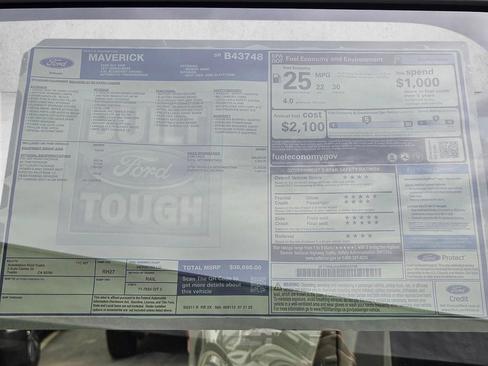 2025 Ford Maverick XLT - Photo 17