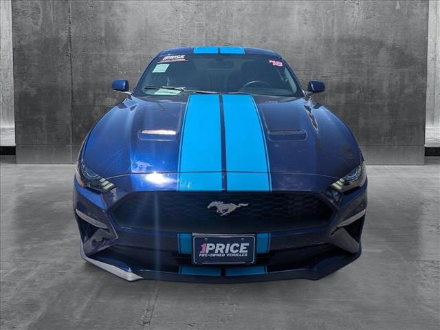 Used 2018 Ford Mustang EcoBoost with VIN 1FA6P8TH1J5144737 for sale in Littleton, CO
