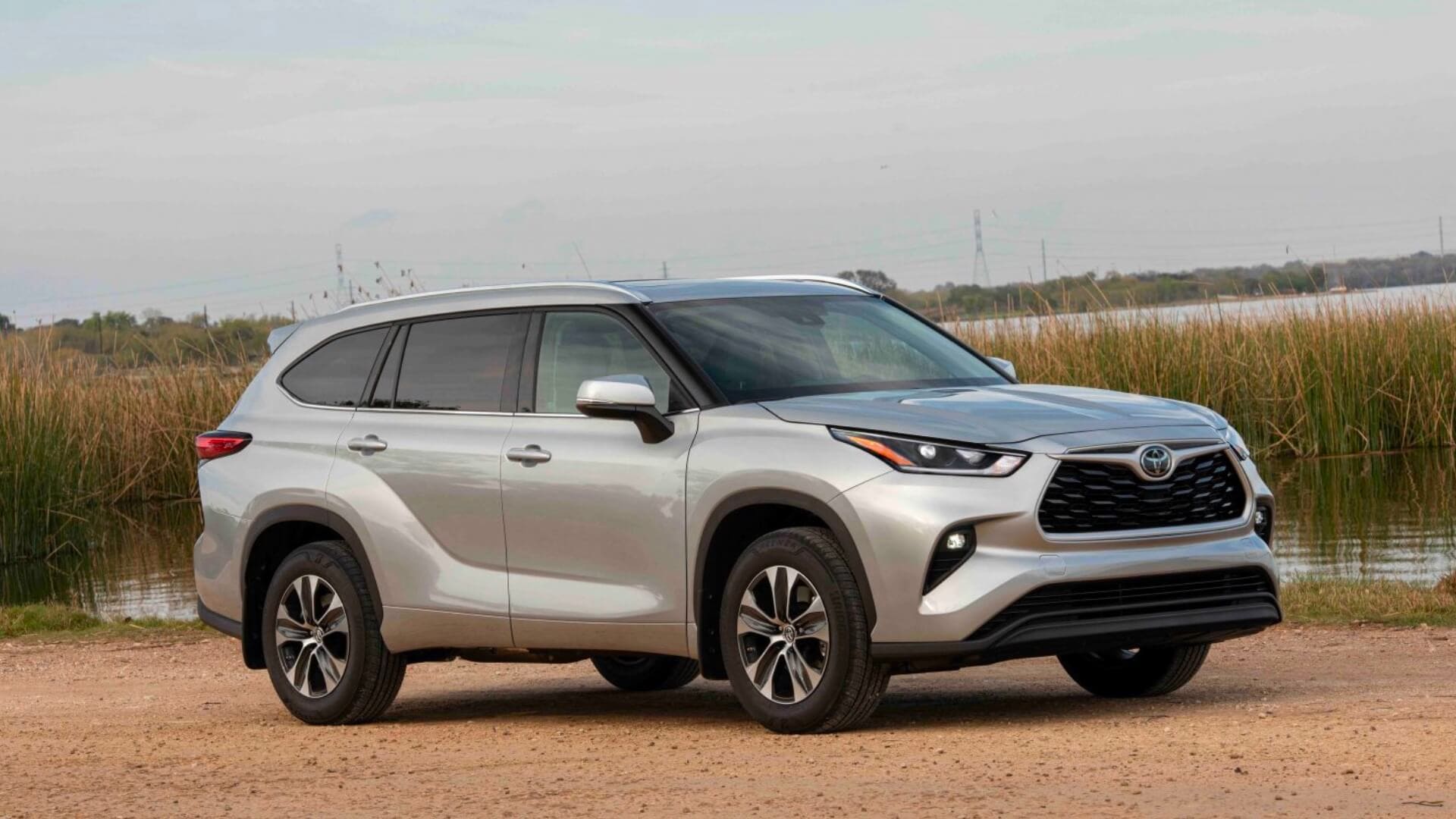 Visit an AutoNation USA Location near you to check out our used Toyota Highlander inventory Toyota Highlander on sand near a pond