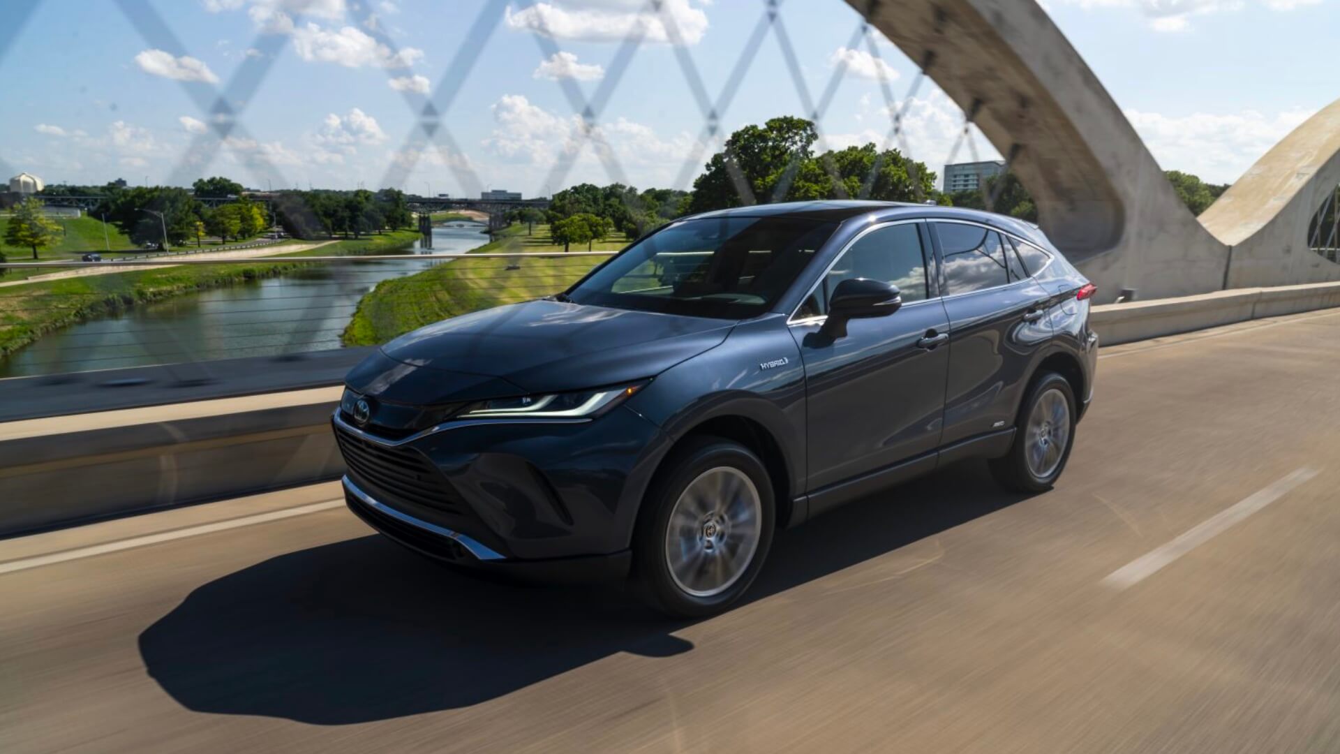 Visit an AutoNation USA Location near you to check out our used Toyota Venza inventory Toyota Venza driving through the city