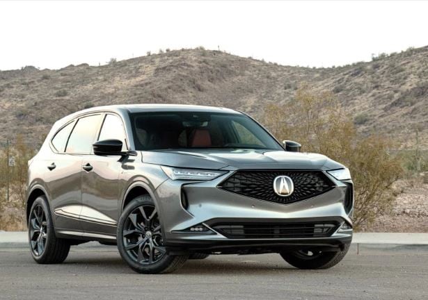 Exterior view of the 2022 Acura MDX