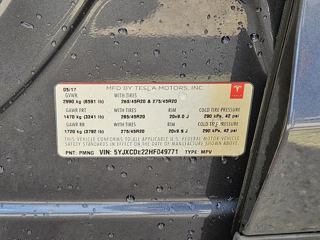 2017 Tesla Model X 75D photo 2