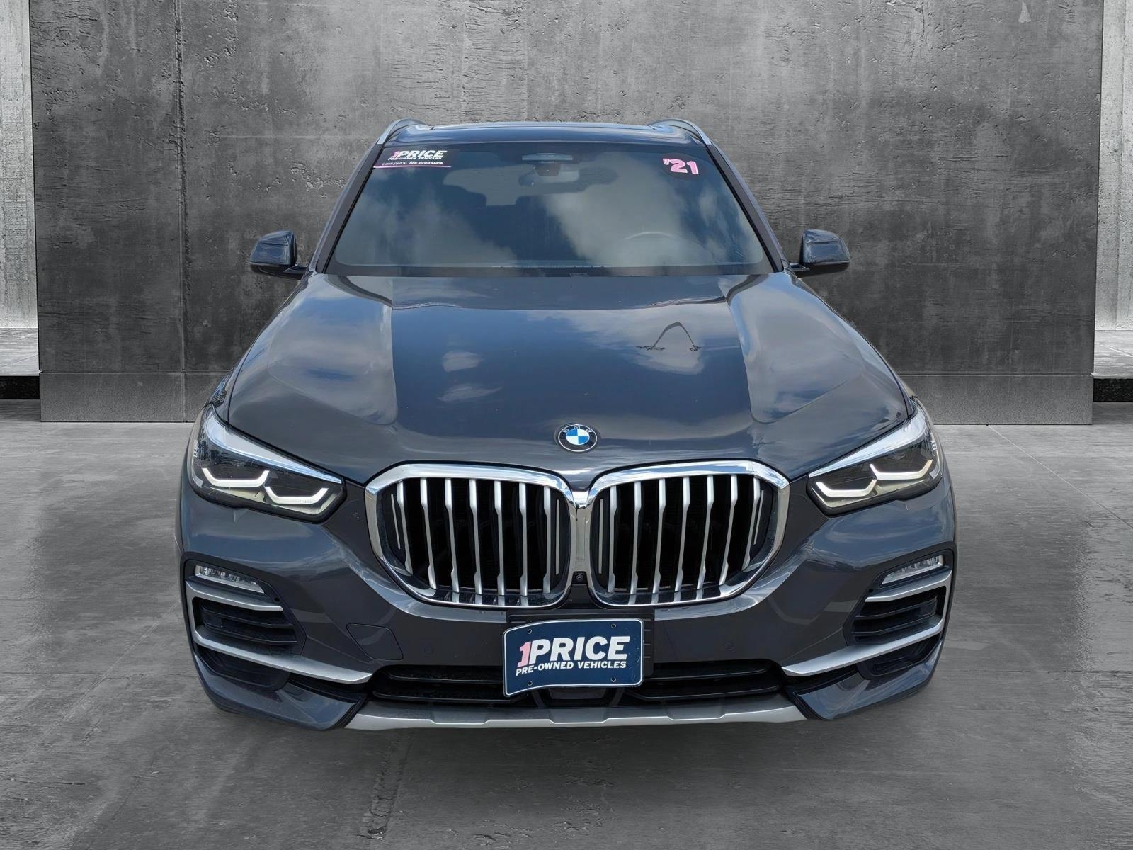 Used 2021 BMW X5 40i with VIN 5UXCR4C06M9F72831 for sale in Houston, TX