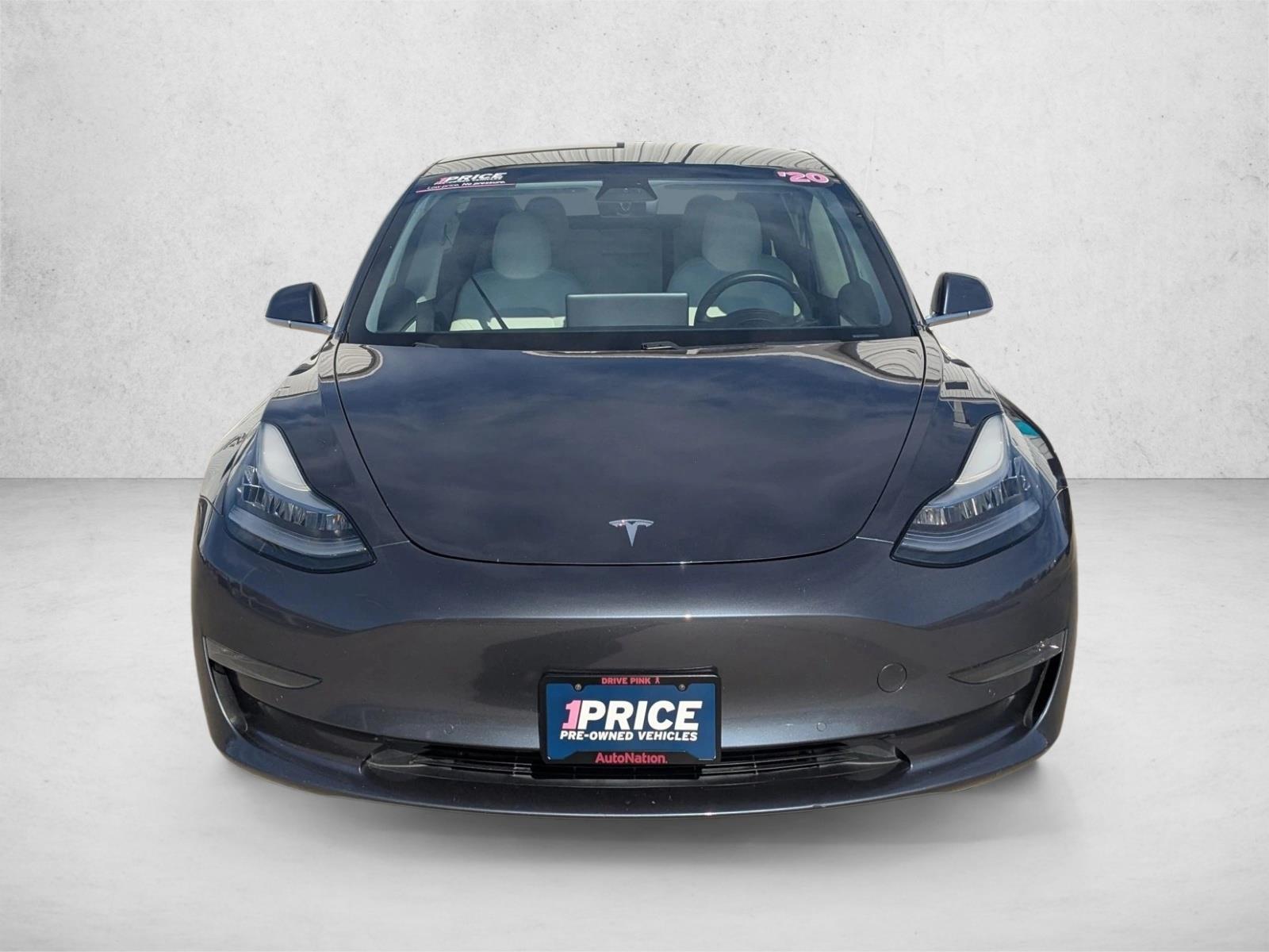 Used 2020 Tesla Model 3 Base with VIN 5YJ3E1EC1LF669553 for sale in Houston, TX
