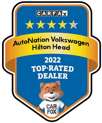 AutoNation Volkswagen Hilton Head CARFAX Top-Rated Dealer badge