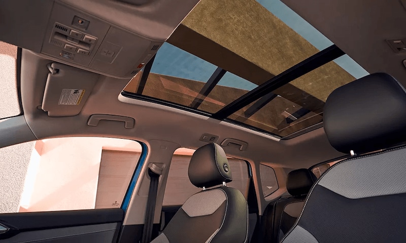 VW Taos panoramic sunroof