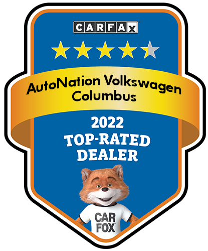 AutoNation VW Columbus CARFAX Top-Rated Dealer badge
