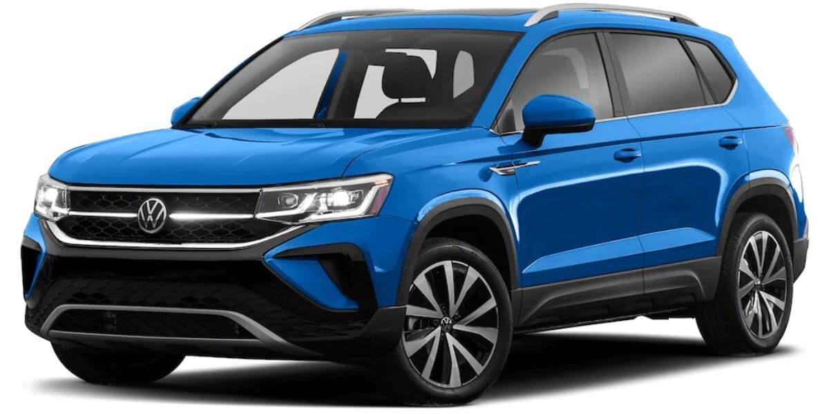 2022 VW Taos in Cornflower Blue