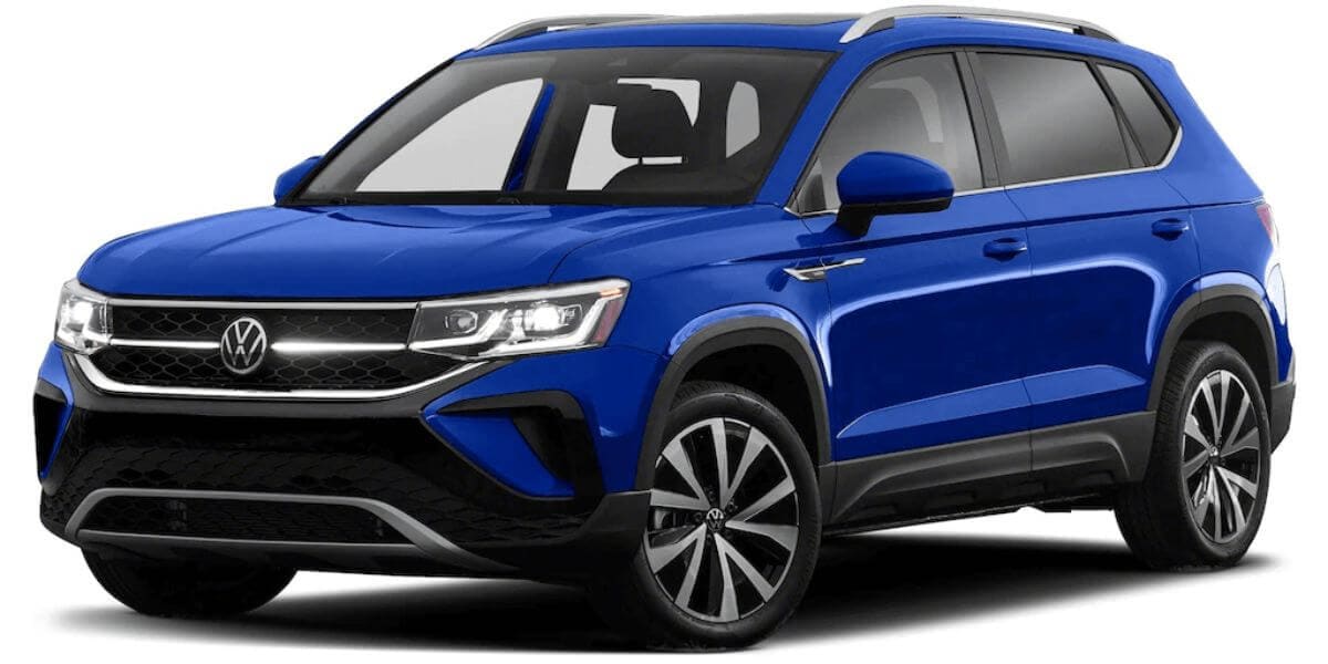2022 VW Taos in Dusk Blue Metallic